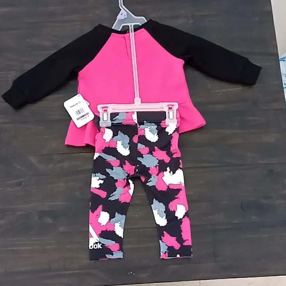 Reebok Little girls active set 12 months